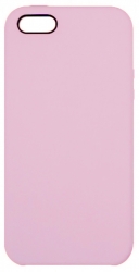 Чехол силиконовый гладкий Soft Touch iPhone 5/ 5S/ SE, розовый (без логотипа)