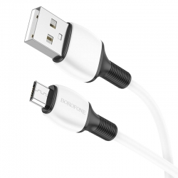 USB кабель micro USB BOROFONE BX84 Rise (100см. 2.4A), белый USB кабель micro USB BOROFONE BX84 Rise (100см. 2.4A), белый