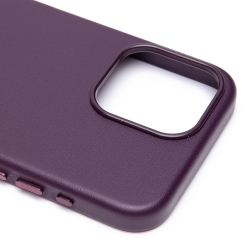 Чехол экокожа MagSafe iPhone 15, пурпурный Чехол экокожа MagSafe iPhone 15, пурпурный