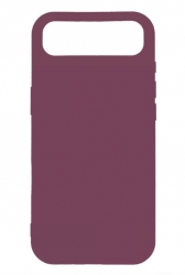 Чехол силиконовый гладкий Soft Touch iPhone 16, слива (закрытый низ)