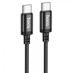 USB-C кабель HOCO X89 Wind 60W Type-C to Type-C (100см. 3A), черный