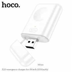 Внешний аккумулятор Power Bank 1000 mAh HOCO J120 Emergency charger for iWatch, белый Внешний аккумулятор Power Bank 1000 mAh HOCO J120 Emergency charger for iWatch, белый
