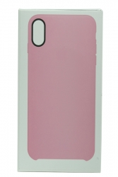 Чехол кожаный оригинал iPhone XR, розовый