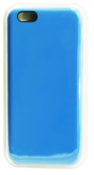 Чехол силиконовый гладкий Soft Touch iPhone 6/ 6S, синий №3