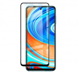 Защитное стекло Xiaomi Redmi Note 9 Pro/ 9S/ PocoX3/ X3Pro XMART 9D черное (тех упаковка)