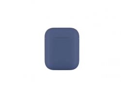 Чехол-бокс для Apple Airpods пластиковый, синий