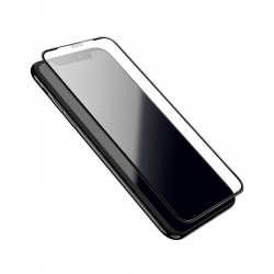Защитное стекло iPhone 15 XMART 9D, черное (тех упаковка)