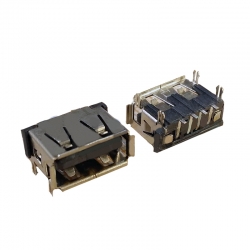 Разъем USB 2.0 для ноутбука USB-UA-002-04 одинарный (13*5*10мм), ножки в плату, установка на плату Разъем USB 2.0 для ноутбука USB-UA-002-04 одинарный (13*5*10мм), ножки в плату, установка на плату