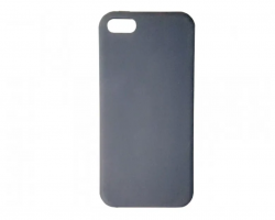 Чехол силиконовый гладкий Soft Touch iPhone 5/ 5S/ SE, темно-серый (без логотипа) Чехол силиконовый гладкий Soft Touch iPhone 5/ 5S/ SE, темно-серый (без логотипа)