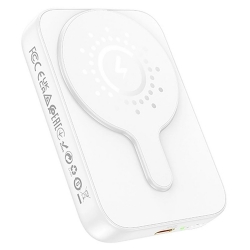Внешний аккумулятор Power Bank J117A Esteem 10000mAh, PD20W, Magsafe, Type-C/Type-C, белый Внешний аккумулятор Power Bank J117A Esteem 10000mAh, PD20W, Magsafe, Type-C/Type-C, белый