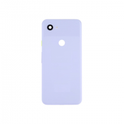 Задняя крышка для Google Pixel 3A XL Premium, со стеклом камеры фиолетовая (Org)