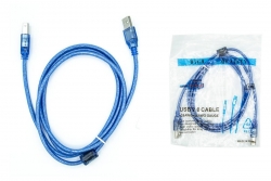 Кабель для принтера USB2.0 A(M) to B(M) синий 1,5 метра