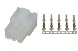 Коннектор провода питания 6pin (2*3pin) Коннектор провода питания 6pin (2*3pin)