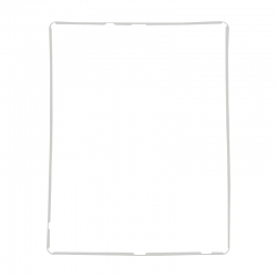Рамка под тачскрин iPad 2/ 3/ 4 (белая, пластик)