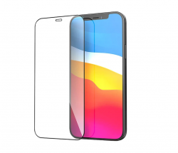 Защитное стекло iPhone 12/ 12 Pro HOCO A12 Plus, черное