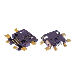 Разъем microUSB 2.0 разъём для планшетов Jack066 5pin, установка в разрез платы Разъем microUSB 2.0 разъём для планшетов Jack066 5pin, установка в разрез платы