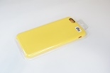Чехол силиконовый гладкий Soft Touch iPhone 6 Plus/ 6S Plus, желтый (без логотипа)