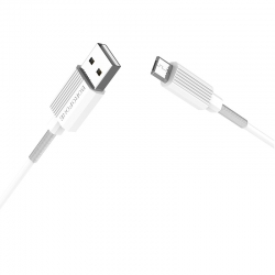 USB кабель micro USB BOROFONE BX11 UJet (100см), белый USB кабель micro USB BOROFONE BX11 UJet (100см), белый