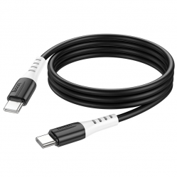 USB-C кабель HOCO X82 Type-С to Type-С 60W быстрая зарядка Silicone (100см), черный USB-C кабель HOCO X82 Type-С to Type-С 60W быстрая зарядка Silicone (100см), черный