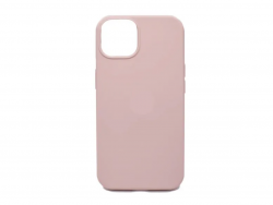 Чехол силиконовый гладкий Soft Touch iPhone 13 mini, розовый песок №19