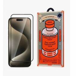 Защитное стекло iPhone 15 Plus/ 16 Plus Remax GL-83 Medicine Glass полное покрытие, черное