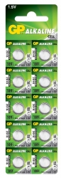 Батарейка для часов GP AG10 189F/10BL (1,5V, алкалиновая) цена за упаковку 10 шт Батарейка для часов GP AG10 189F/10BL (1,5V, алкалиновая) цена за упаковку 10 шт