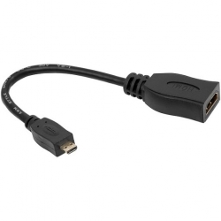 Адаптер-переходник microHDMI (M) to HDMI (F) кабель 20см (OT-AVW25) Адаптер-переходник microHDMI (M) to HDMI (F) кабель 20см (OT-AVW25)