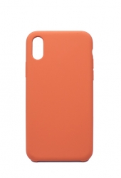 Чехол силиконовый гладкий Soft Touch iPhone X/ XS, кораллово-оранжевый №42 Чехол силиконовый гладкий Soft Touch iPhone X/ XS, кораллово-оранжевый №42