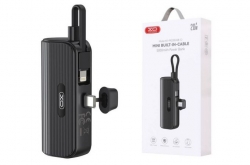 Внешний аккумулятор Power Bank 5000 mAh XO PR220 iP PD20W/QC20W каб type-c+type-c, черн