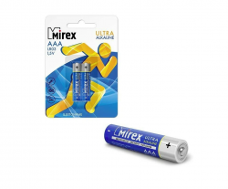Батарейка Mirex LR03 AAA/мизинчиковая 2шт (1,5v, алкалиновая) цена за упаковку