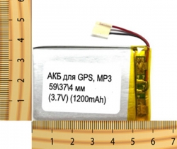 АКБ универсальная на проводах 59/ 37/ 4 мм (3.7V, 1100mAh) АКБ универсальная на проводах 59/ 37/ 4 мм (3.7V, 1100mAh)