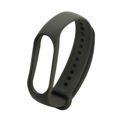 Ремешок силиконовый для Mi Band 7, темно-серый