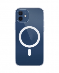 Чехол силиконовый Clear Case MagSafe iPhone 12 mini прозрачный