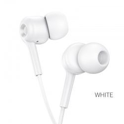 Наушники HOCO M82 La musique universal earphones with mic., белые