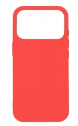 Чехол силиконовый гладкий Soft Touch iPhone 17 Pro Max, красный (закрытый низ)