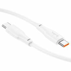 USB-C кабель HOCO X93 Force 240W быстрая зарядка Type-С to Type-С (100см. 5A), белый USB-C кабель HOCO X93 Force 240W быстрая зарядка Type-С to Type-С (100см. 5A), белый