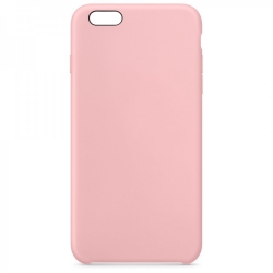 Чехол силиконовый гладкий Soft Touch iPhone 6/ 6S, розовый (без логотипа)