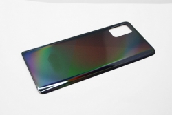 Задняя крышка в сборе со стеклом камеры для Samsung A51 SM-A515, Premium, черная