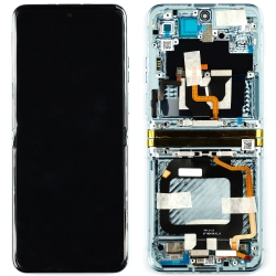 Дисплей для Motorola Razr 40/40 Ultra в сборе с тачскрином в рамке черный (Org)