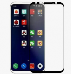 Защитное стекло Meizu 16 полное покрытие, черное