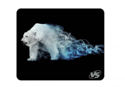 Коврик для мышки Perfeo Flames VS белый медведь (240*320*3 мм) тканевый + резиновое основание