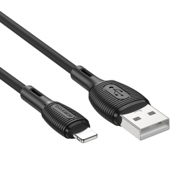 USB кабель Lightning BOROFONE BX86 Advantage (100см. 2.4A), черный