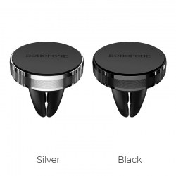 Держатель автомобильный BOROFONE BH8 AIR Outlet магнитный в решетку, черный Держатель автомобильный BOROFONE BH8 AIR Outlet магнитный в решетку, черный