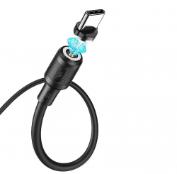 USB кабель Type-C HOCO X52 Sereno magnetic charging cable (100см. 2A), черный USB кабель Type-C HOCO X52 Sereno magnetic charging cable (100см. 2A), черный