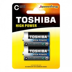 Батарейка Toshiba LR14/2BL (1,5v, алкалиновая) упаковка 2 шт