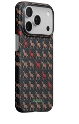 Чехол Pitaka iPhone 17 Pro Max (Питака) Ebon Kylin (черный единорог)