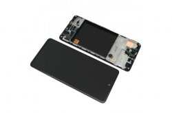Дисплей Samsung A515F GALAXY A51 в сборе с тачскрином и рамкой, Черный (OR100%)