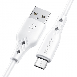USB кабель micro USB BOROFONE BX48 (100см, 2.4A), белый USB кабель micro USB BOROFONE BX48 (100см, 2.4A), белый