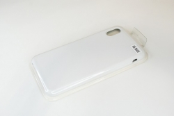 Чехол силиконовый гладкий Soft Touch iPhone XS Max, белый (без логотипа)