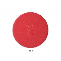 Беспроводное зарядное устройство HOCO CW14 Round Wireless Charger, красное Беспроводное зарядное устройство HOCO CW14 Round Wireless Charger, красное